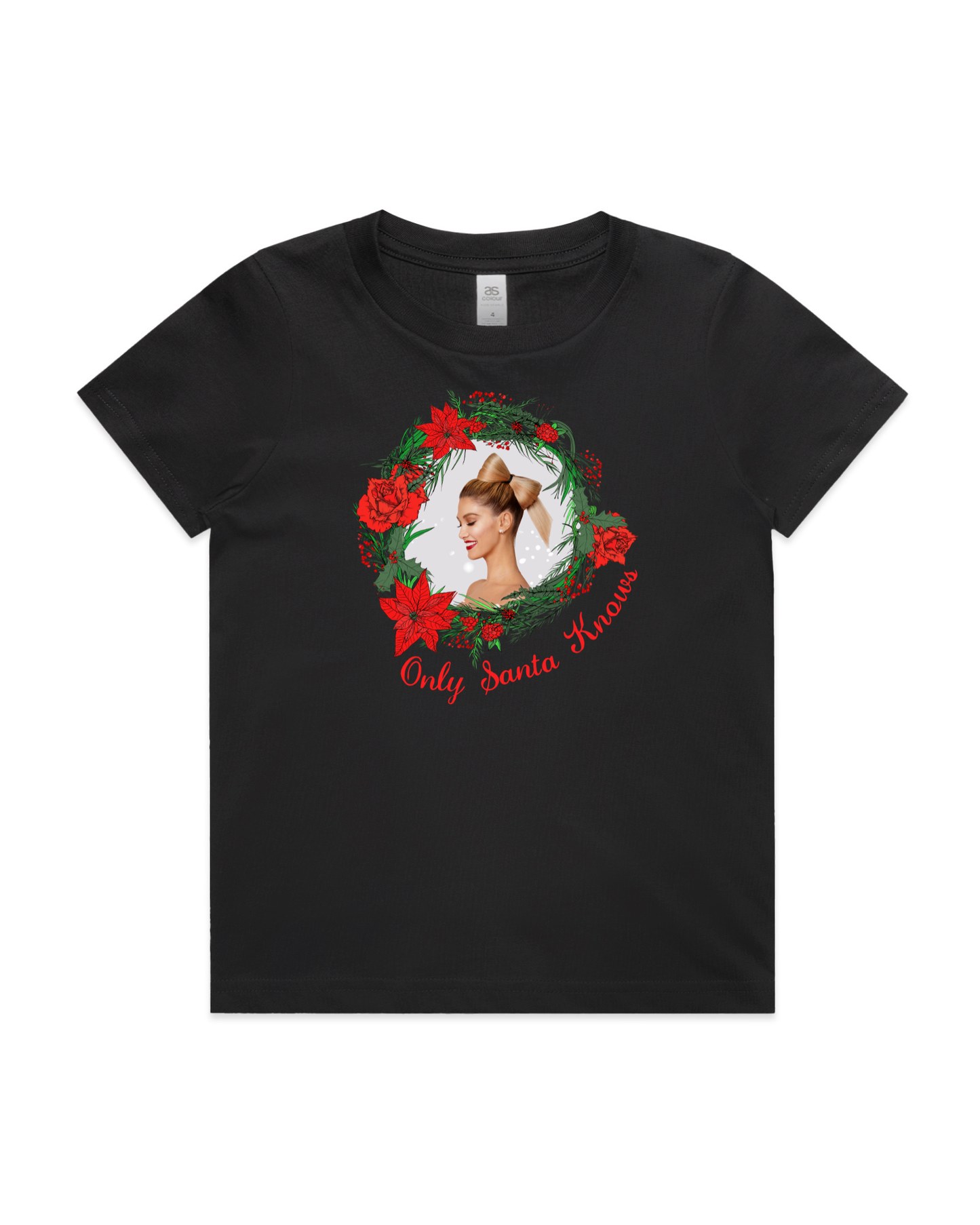 Only Santa Knows | Delta Goodrem | Kids T Shirt (COLOURS)