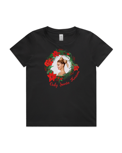Only Santa Knows | Delta Goodrem | Kids T Shirt (COLOURS)
