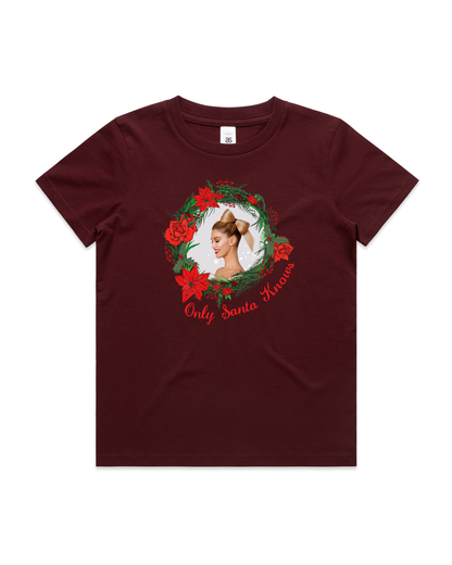 Only Santa Knows | Delta Goodrem | Kids T Shirt (COLOURS)