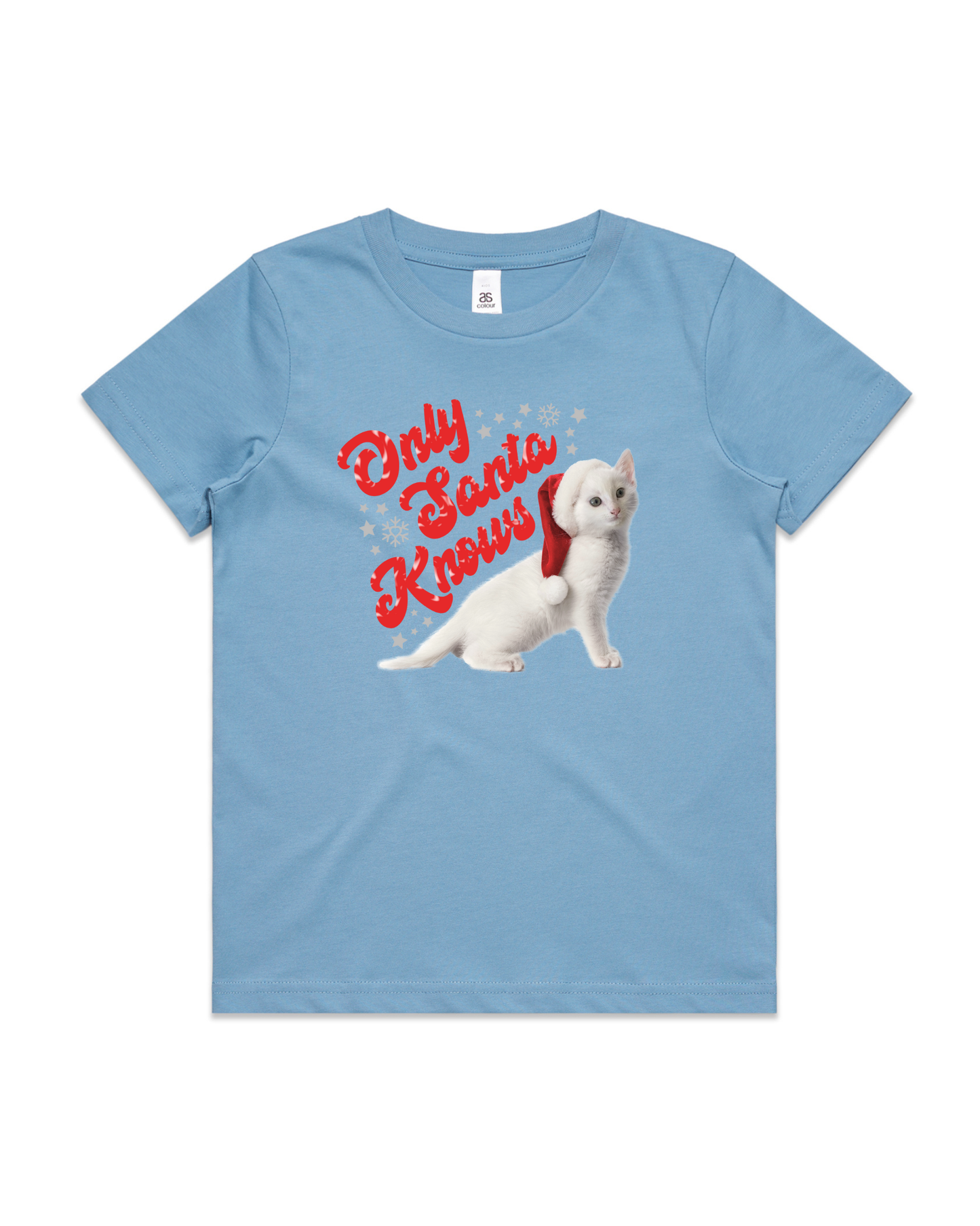 Only Santa Knows | Beanie | Delta Goodrem | Kids T Shirt (COLOURS)