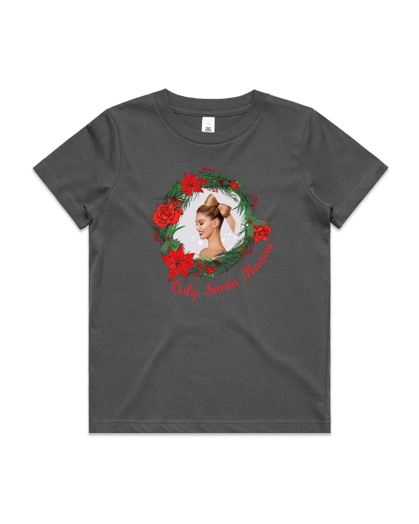 Only Santa Knows | Delta Goodrem | Kids T Shirt (COLOURS)