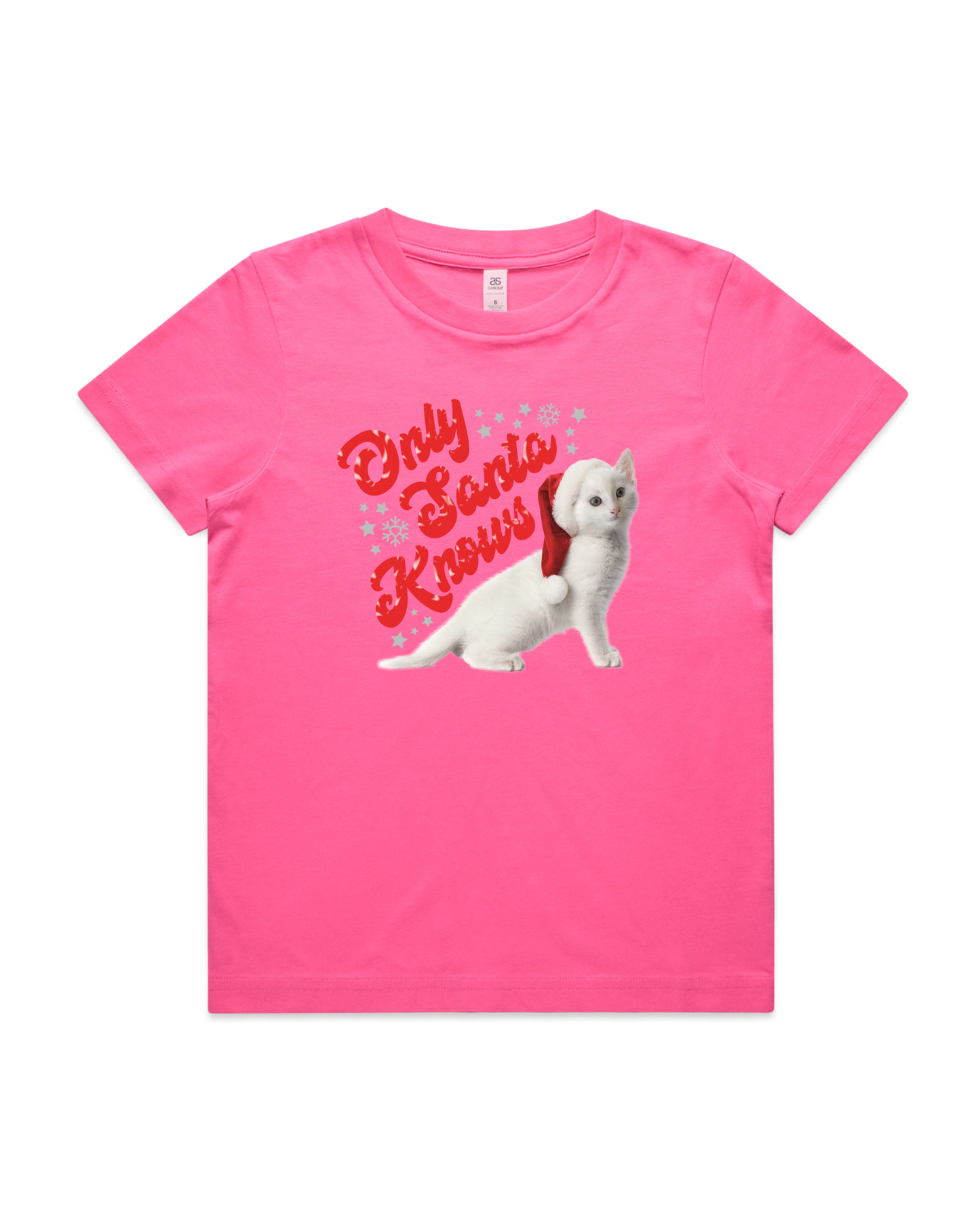 Only Santa Knows | Beanie | Delta Goodrem | Kids T Shirt (COLOURS)