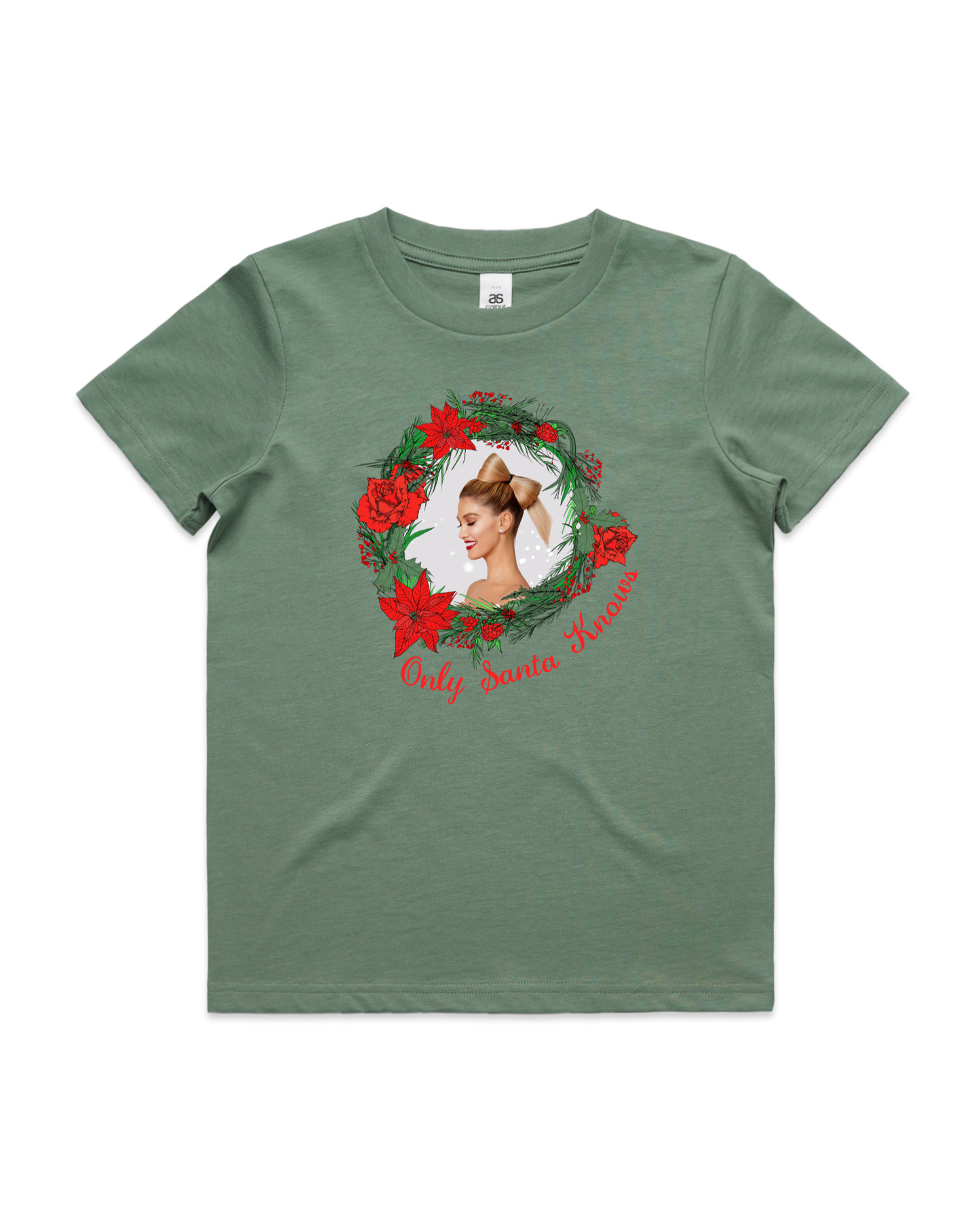Only Santa Knows | Delta Goodrem | Kids T Shirt (COLOURS)