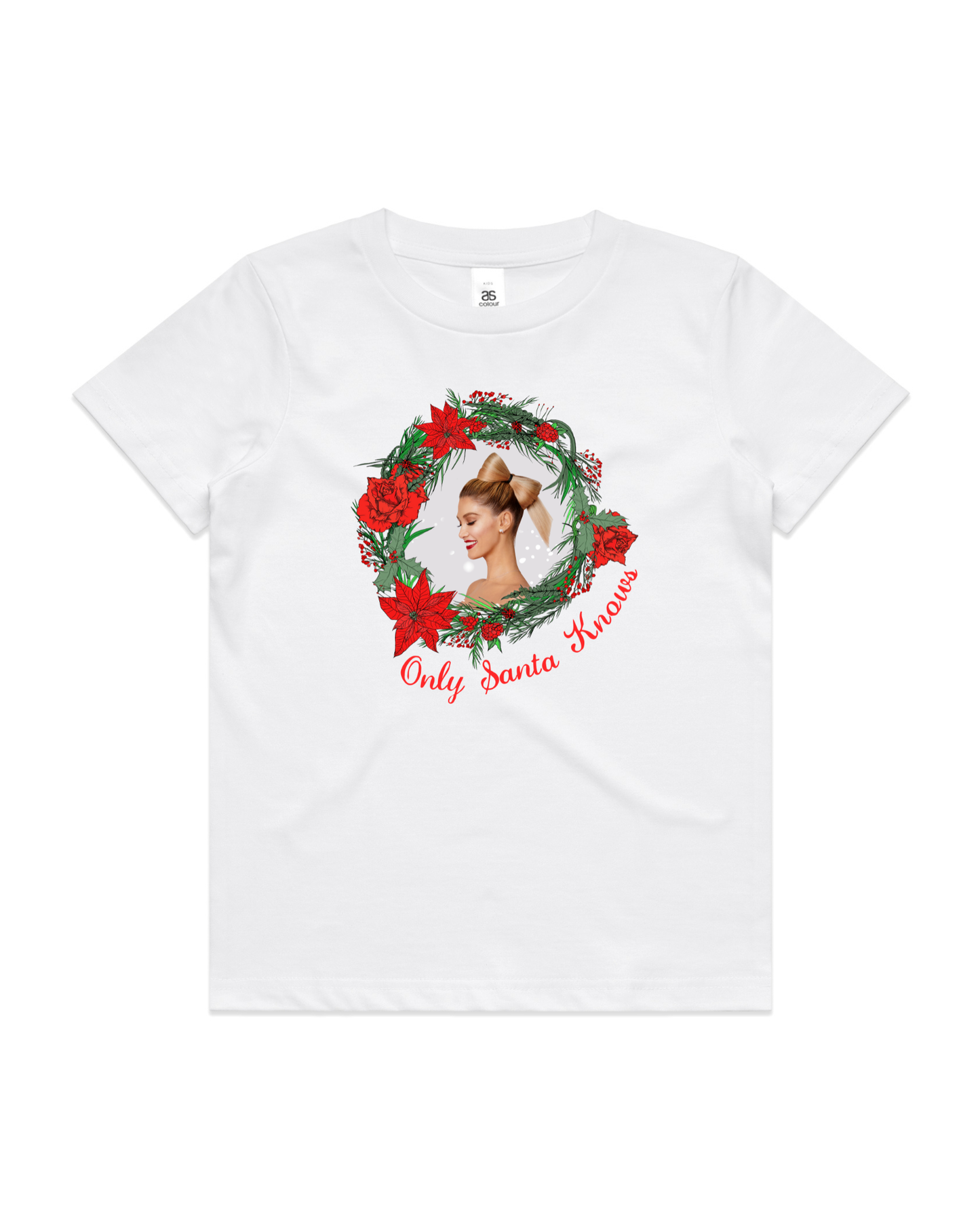 Only Santa Knows | Delta Goodrem | Kids T Shirt (COLOURS)