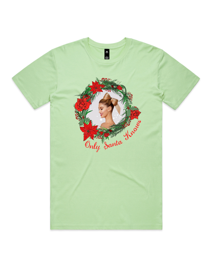 Only Santa Knows | Wreath | Delta Goodrem | Unisex T Shirt (COLOURS)