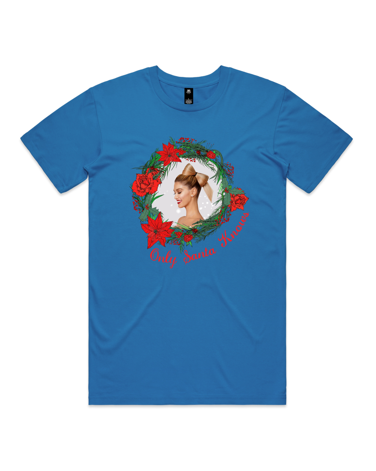 Only Santa Knows | Wreath | Delta Goodrem | Unisex T Shirt (COLOURS)