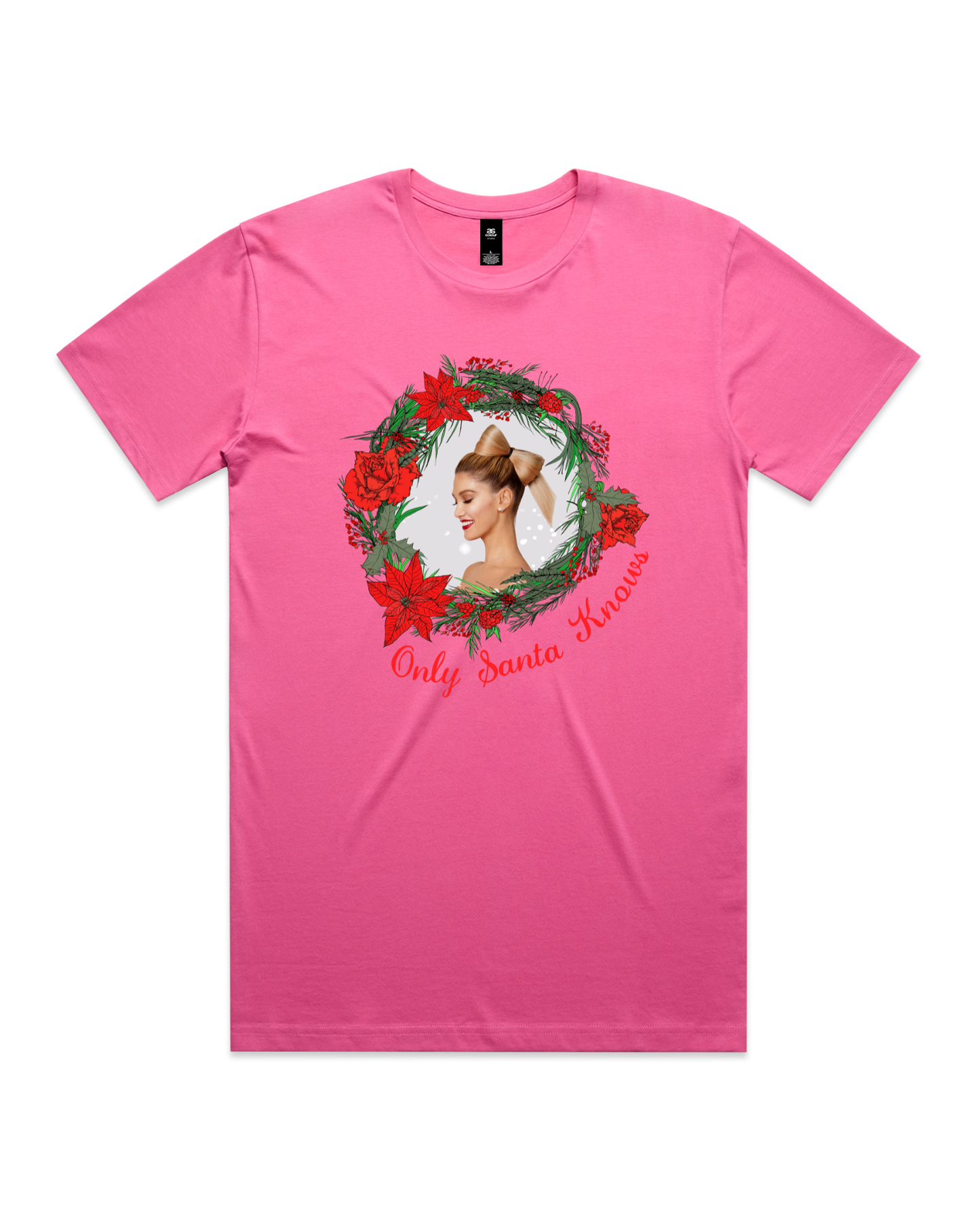 Only Santa Knows | Wreath | Delta Goodrem | Unisex T Shirt (COLOURS)