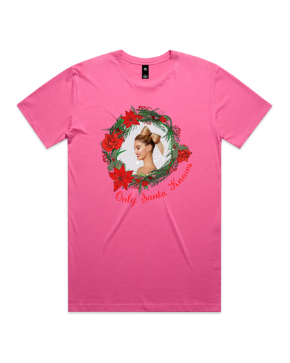 Only Santa Knows | Wreath | Delta Goodrem | Unisex T Shirt (COLOURS)