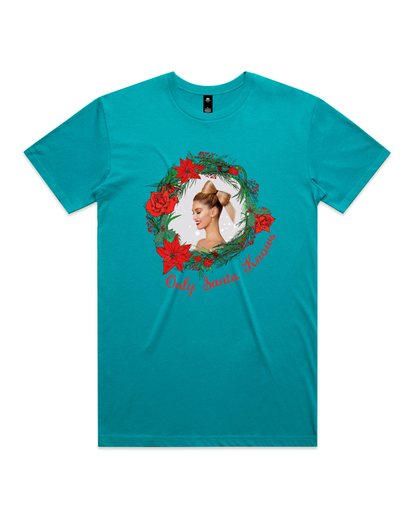 Only Santa Knows | Wreath | Delta Goodrem | Unisex T Shirt (COLOURS)