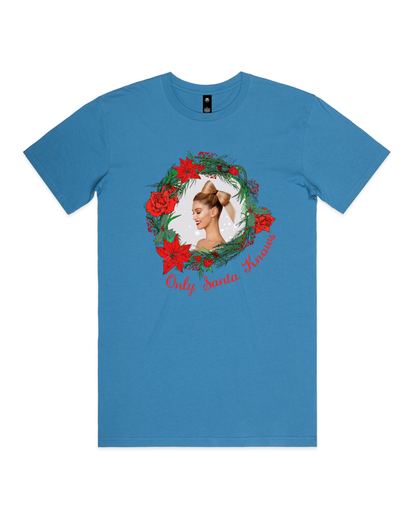 Only Santa Knows | Wreath | Delta Goodrem | Unisex T Shirt (COLOURS)
