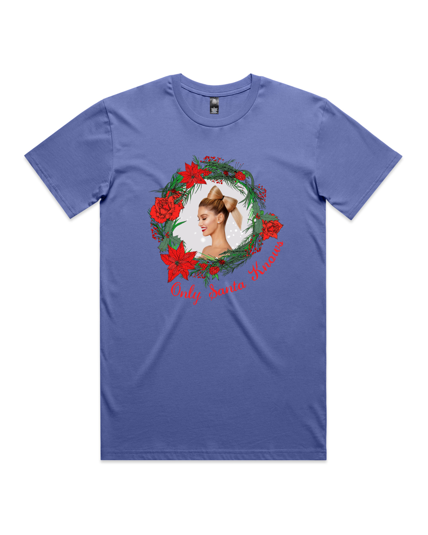 Only Santa Knows | Wreath | Delta Goodrem | Unisex T Shirt (COLOURS)