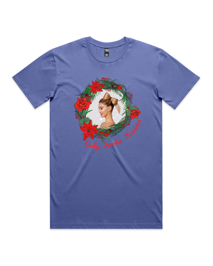 Only Santa Knows | Wreath | Delta Goodrem | Unisex T Shirt (COLOURS)