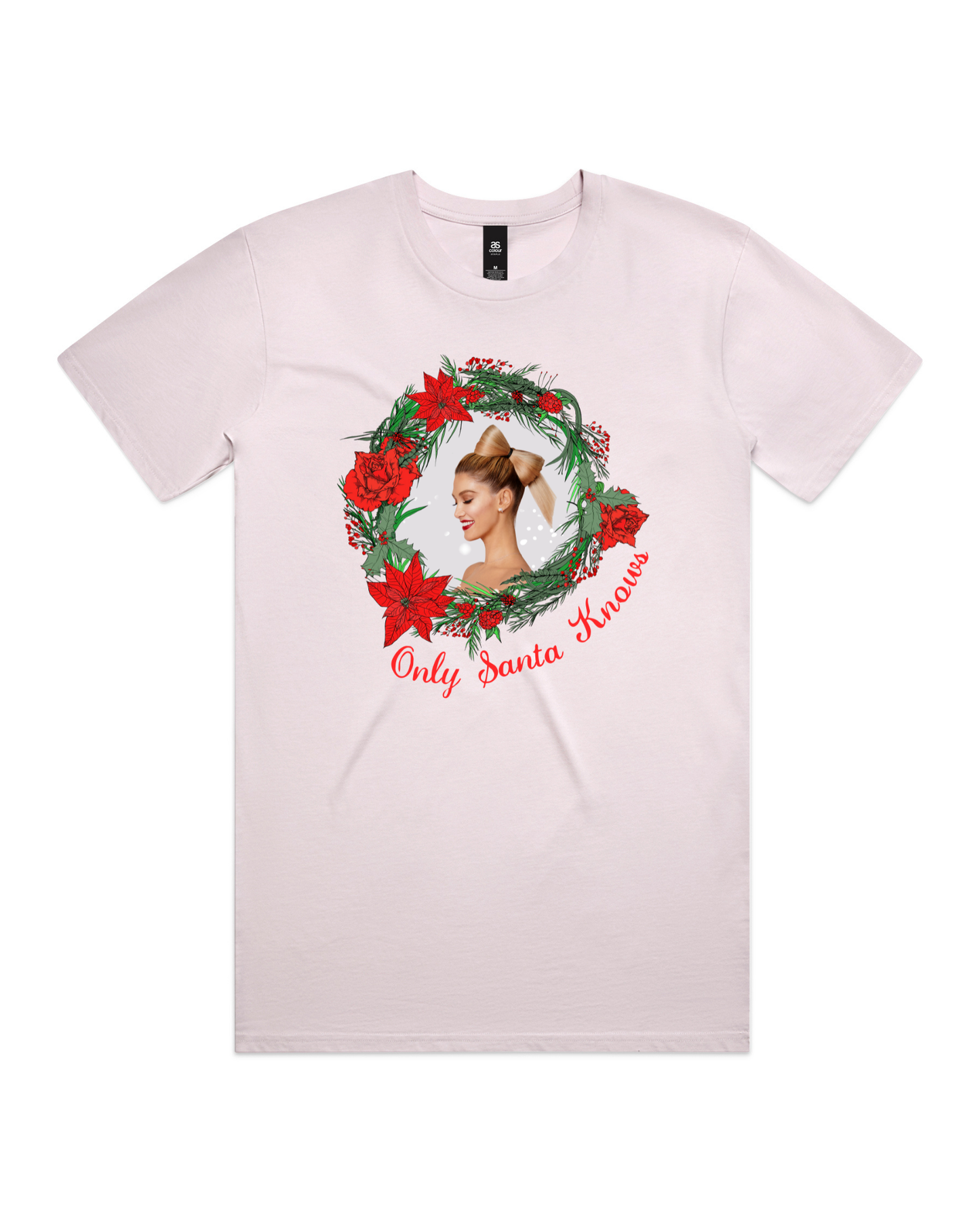 Only Santa Knows | Wreath | Delta Goodrem | Unisex T Shirt (COLOURS)
