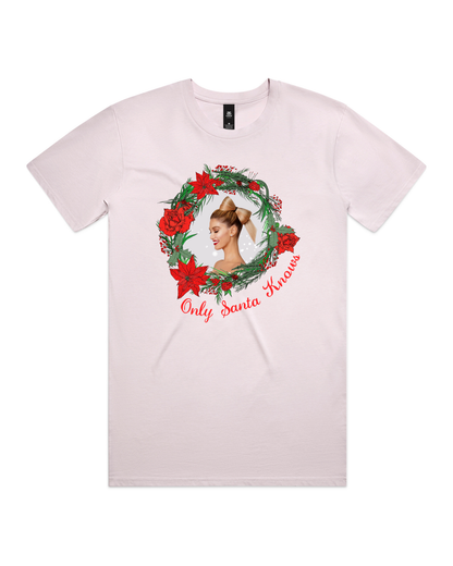 Only Santa Knows | Wreath | Delta Goodrem | Unisex T Shirt (COLOURS)