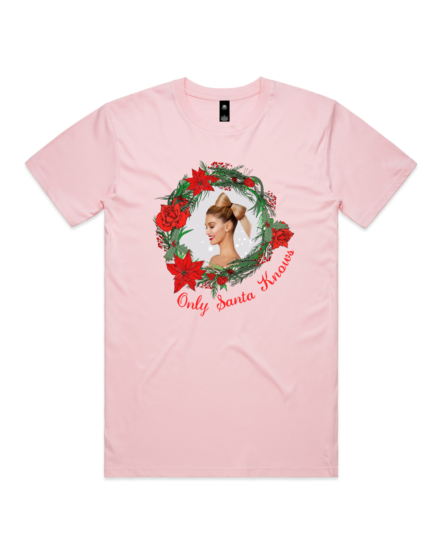 Only Santa Knows | Wreath | Delta Goodrem | Unisex T Shirt (COLOURS)