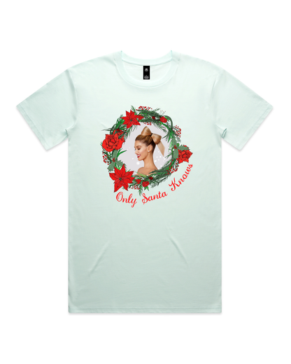 Only Santa Knows | Wreath | Delta Goodrem | Unisex T Shirt (COLOURS)