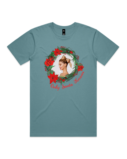 Only Santa Knows | Wreath | Delta Goodrem | Unisex T Shirt (COLOURS)